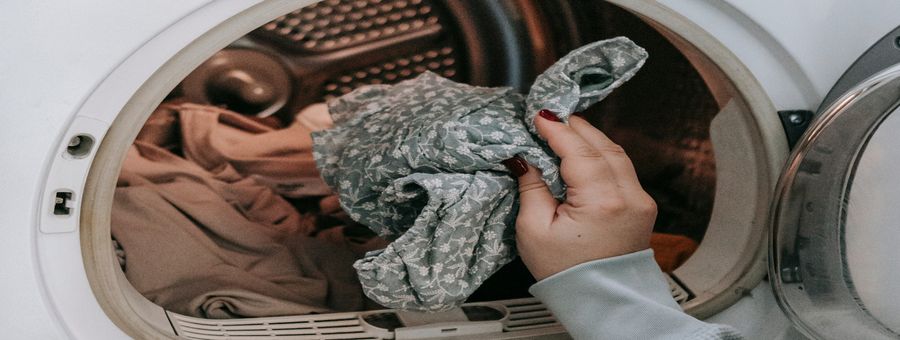 Fresh laundry being folded